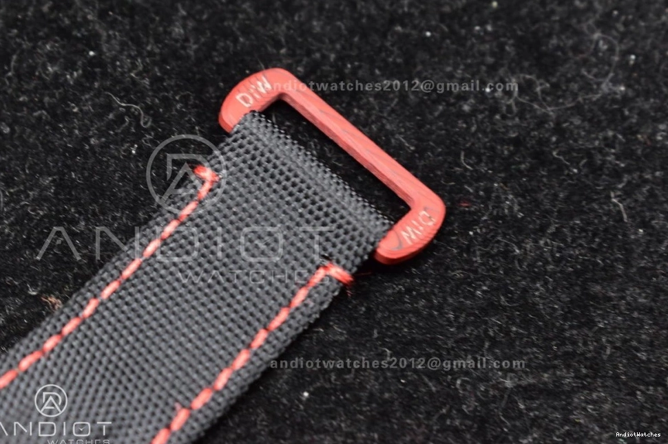 Affordable Nylon Black Submariner Black Best VS Red on DIW VSF Carbon Dial Strap 1:1 473 Edition 0410